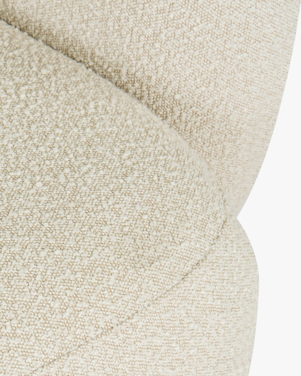 Fauteuil Volta - Blanc Avoine Bouclé