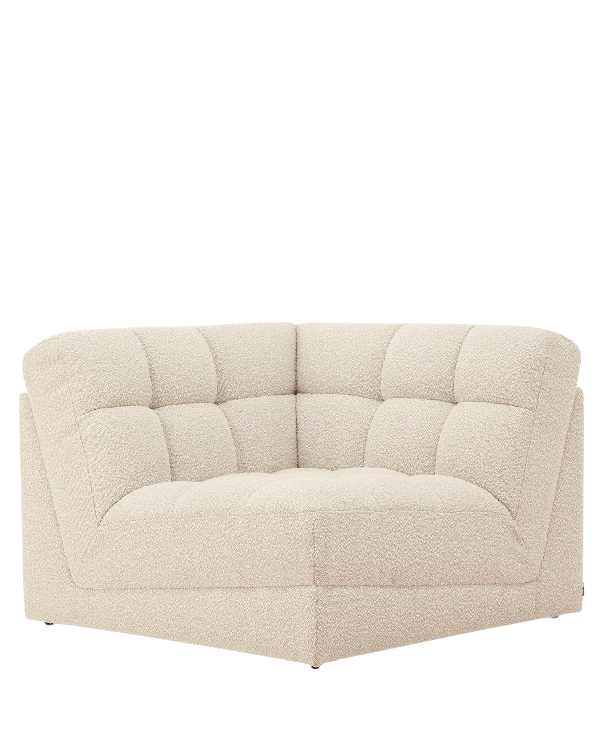 Fauteuil d'angle modulable Paul - Blanc avoine