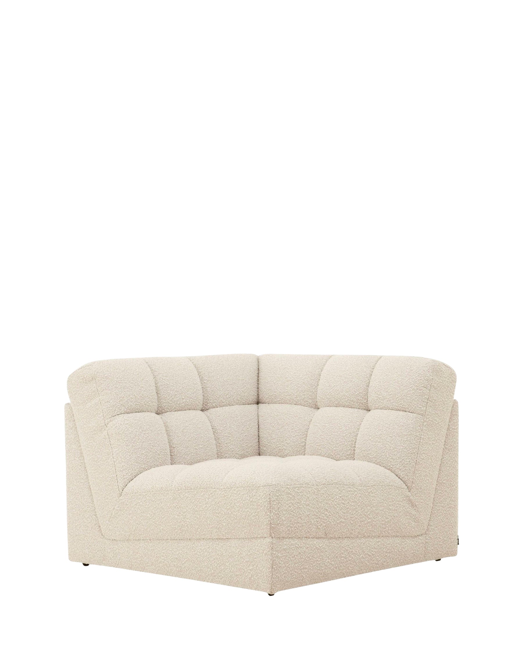 Fauteuil d'angle modulable Paul - Blanc avoine