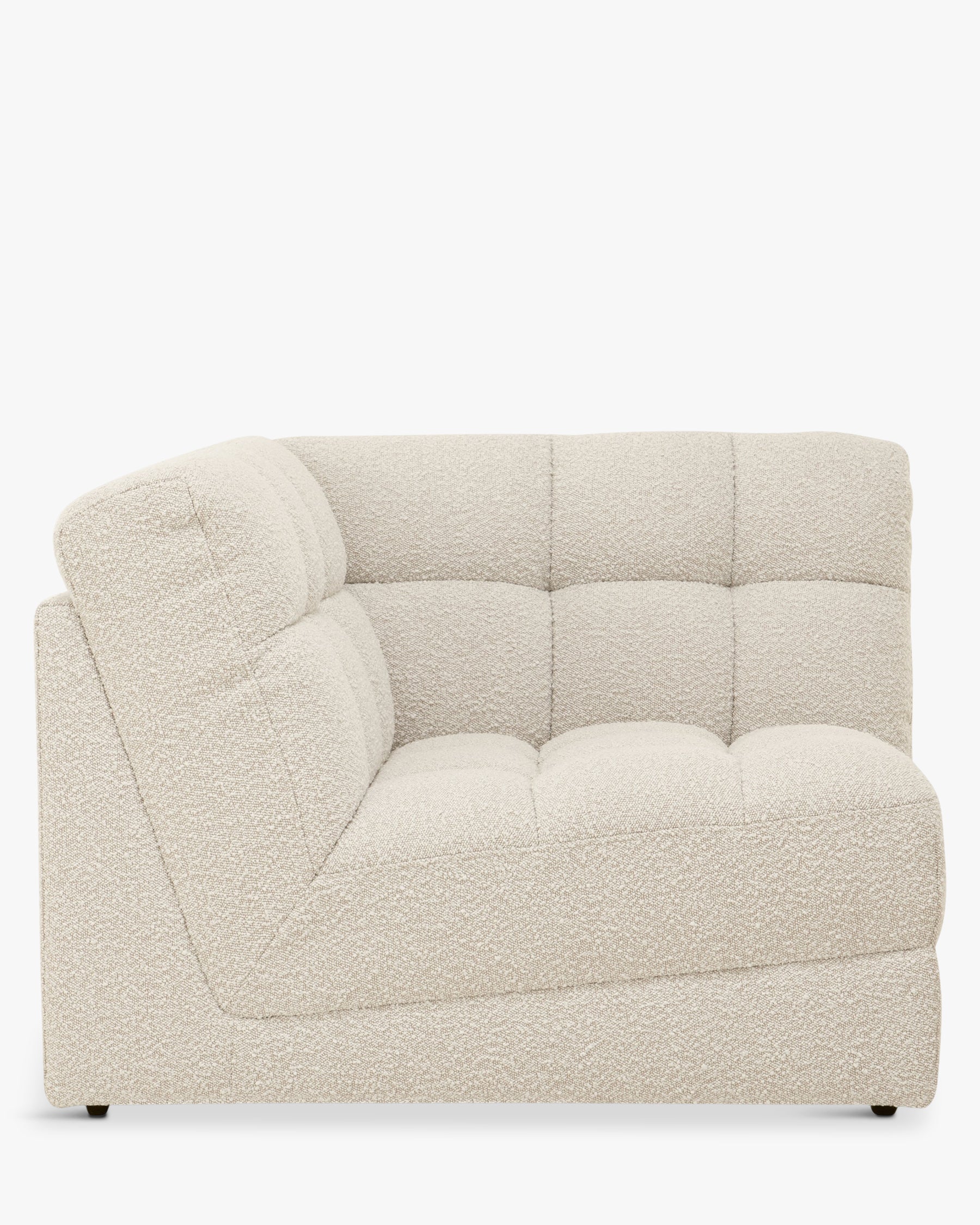 Fauteuil d'angle modulable Paul - Blanc avoine