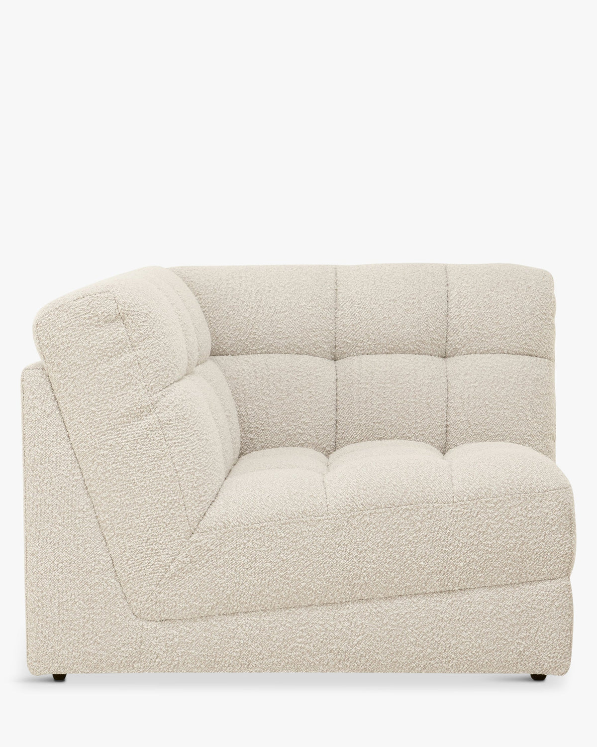 Fauteuil d'angle modulable Paul - Blanc avoine