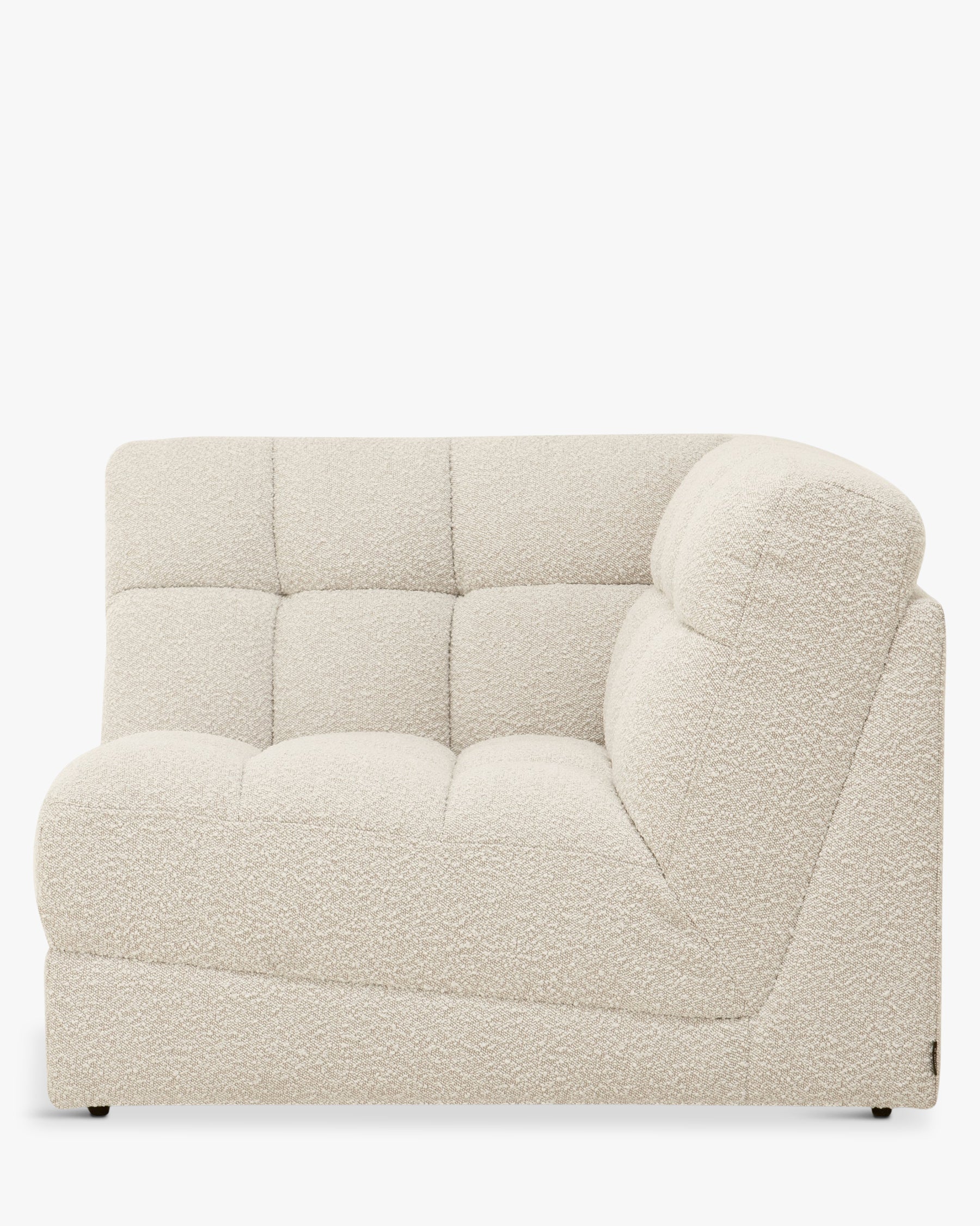 Fauteuil d'angle modulable Paul - Blanc avoine