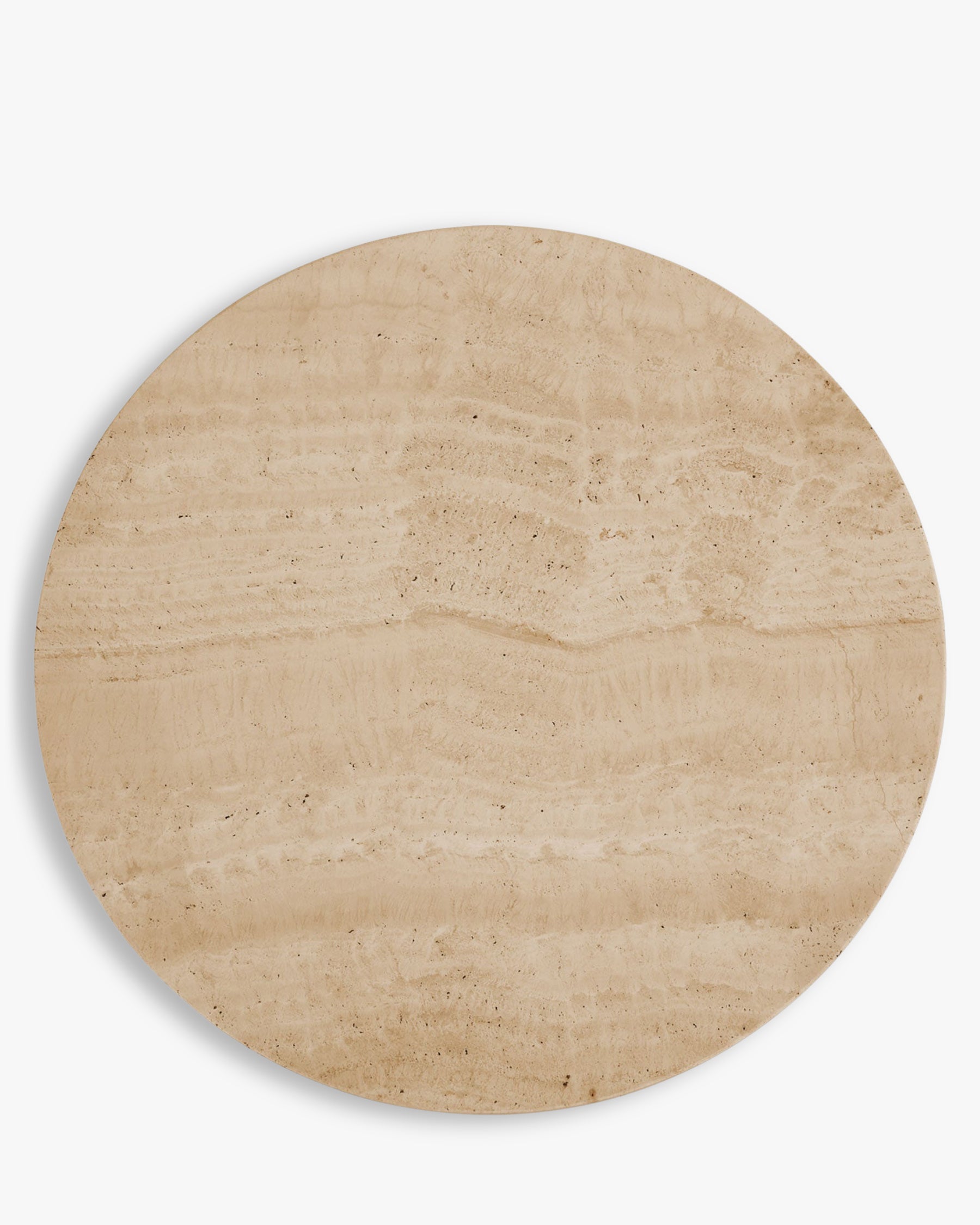 Emilio side table in Travertine stone - Travertine