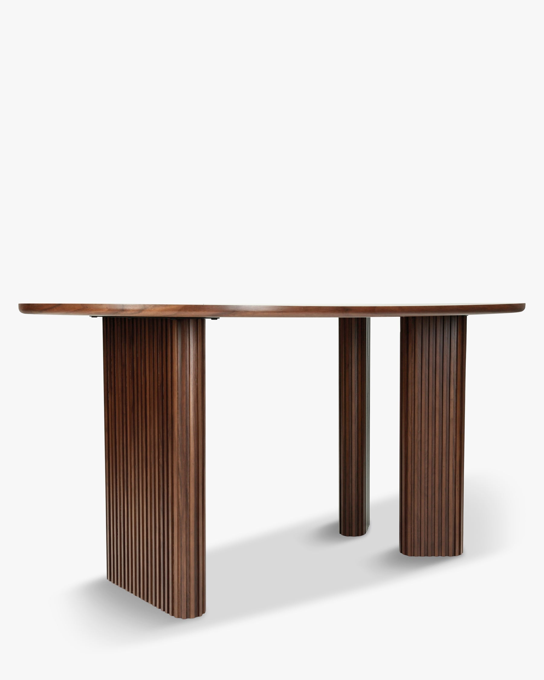 Table à manger Adriano en bois - Bois noyer