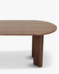 Table à manger Adriano en bois - Bois noyer
