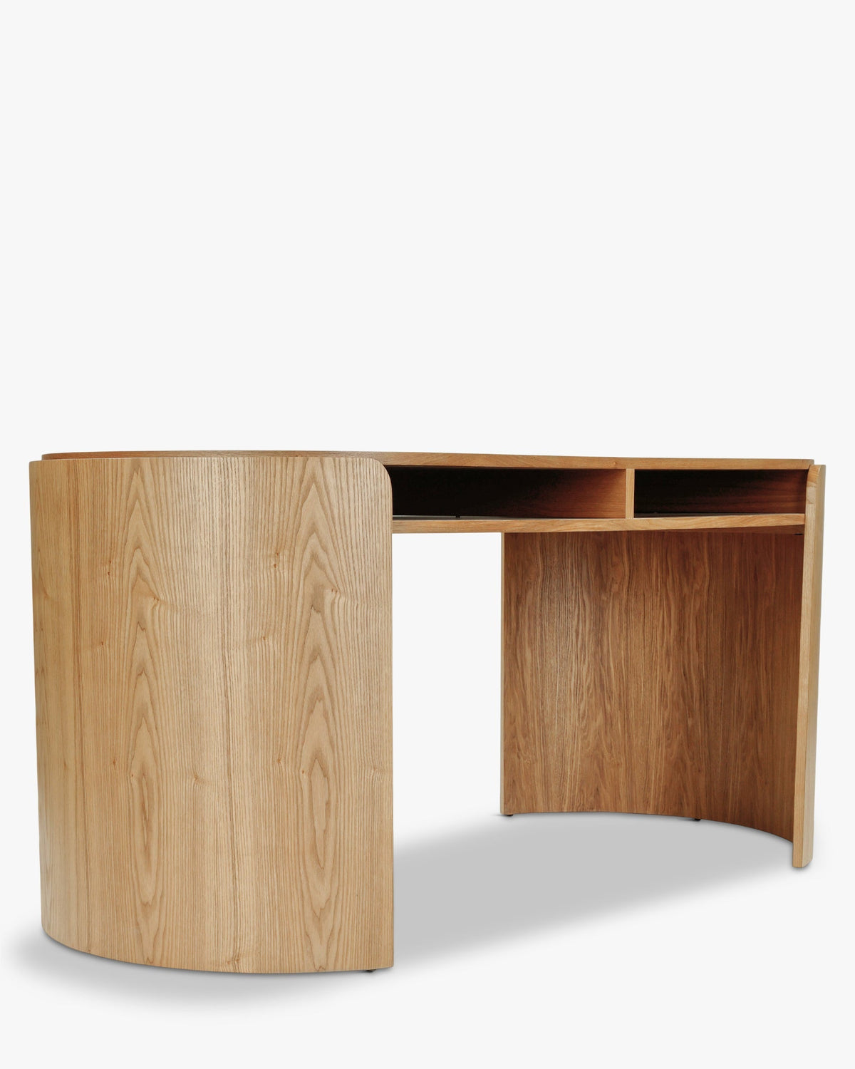 Bureau Elipse en bois - Bois blond