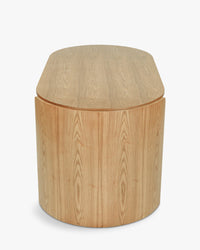 Bureau Elipse en bois - Bois blond