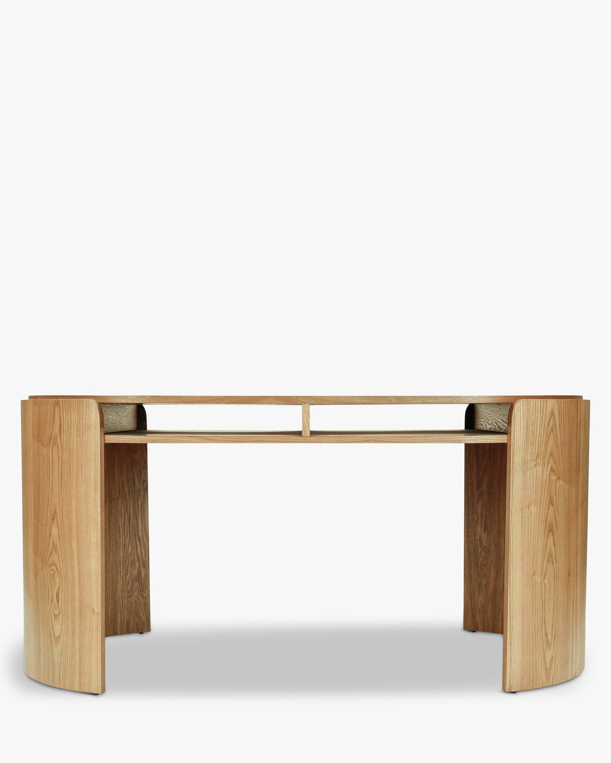 Bureau Elipse en bois - Bois blond