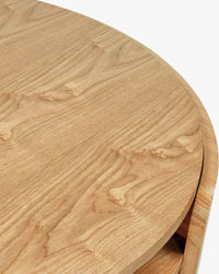 Bureau Elipse en bois - Bois blond