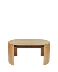Bureau Elipse en bois - Bois blond