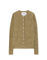 Cardigan à côtes chevron - Pear