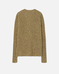 Cardigan à côtes chevron - Pear