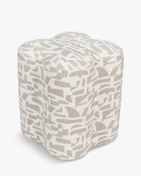 Ipsy geometric pouffe - Geometric beige
