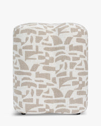 Ipsy geometric pouffe - Geometric beige