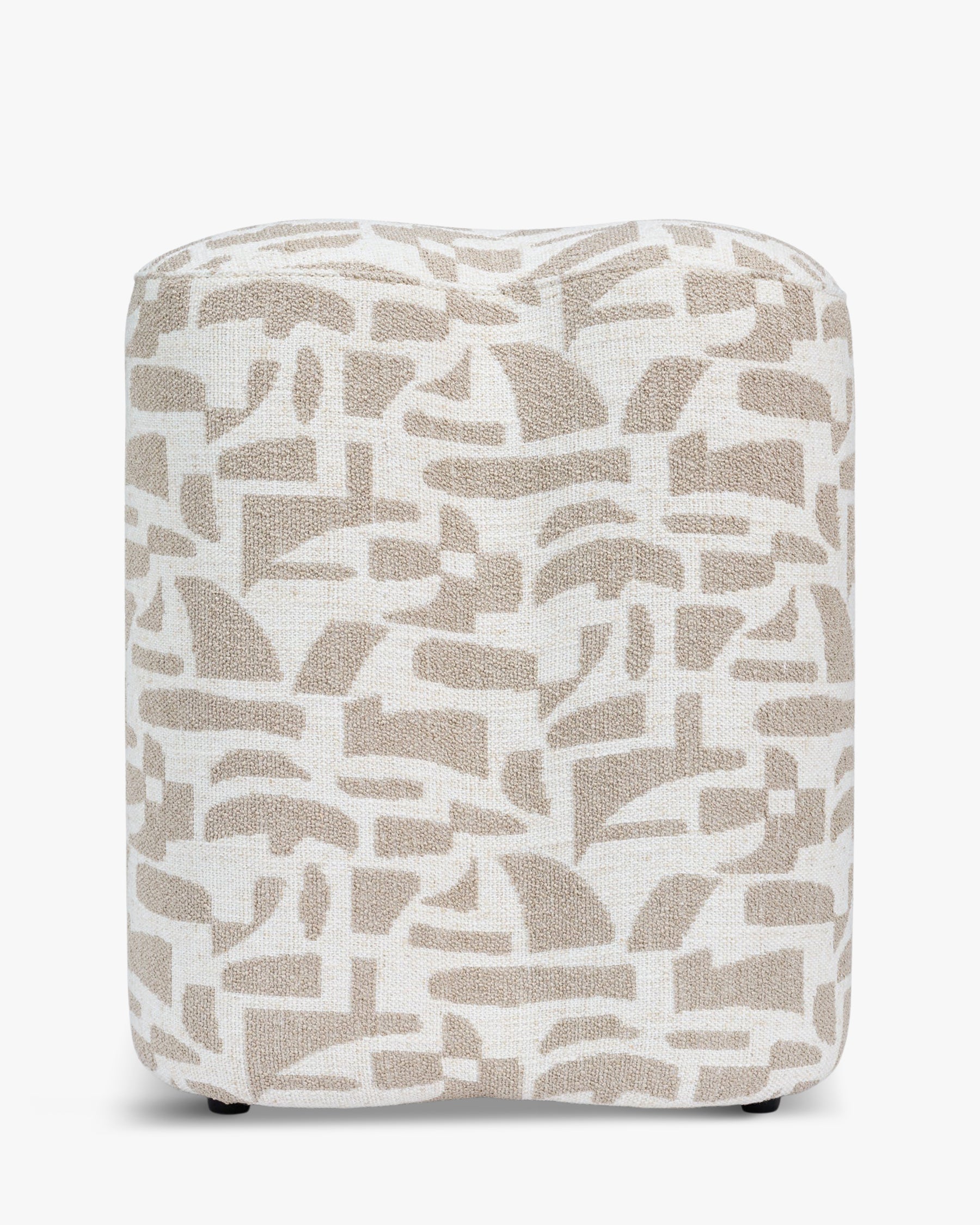 Ipsy geometric pouffe - Geometric beige