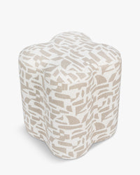 Ipsy geometric pouffe - Geometric beige