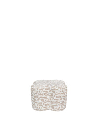 Pouf Ipsy géométrique - Beige géométrique