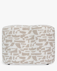 Pouf Ipsy géométrique - Beige géométrique