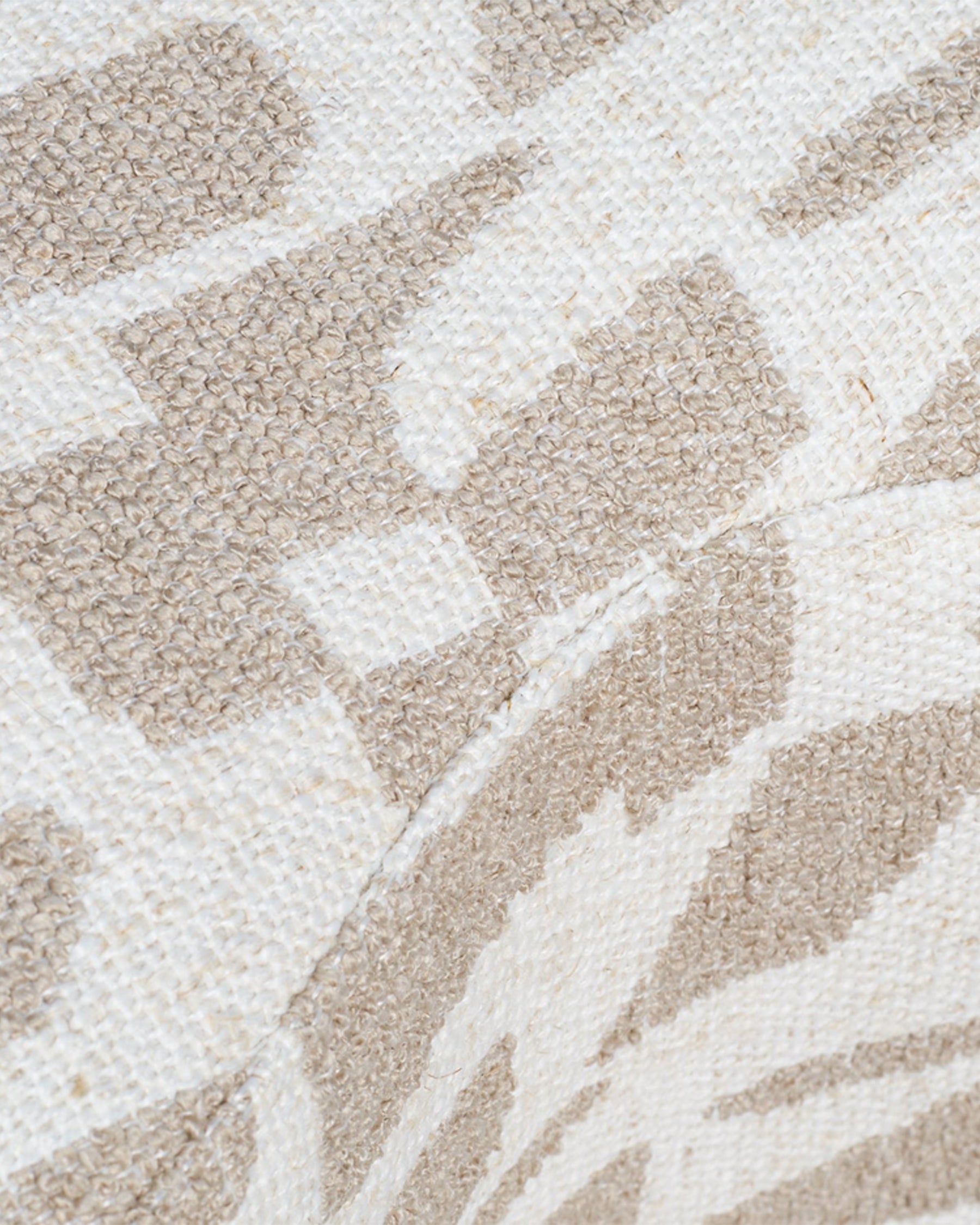 Pouf Ipsy géométrique - Beige géométrique