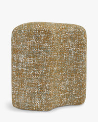 Pouf Takoo en tweed - Tweed marron