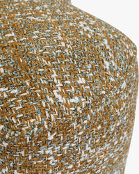 Pouf Takoo en tweed - Tweed marron