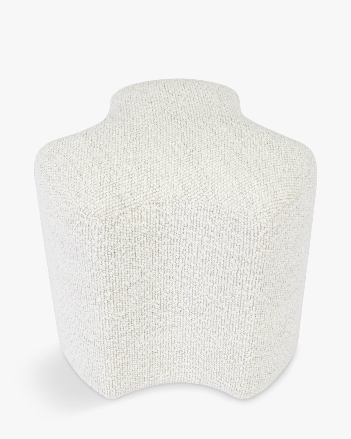 Pouf Takoo - Tweed Blanc Bouclé