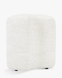 Pouf Takoo - Tweed Blanc Bouclé