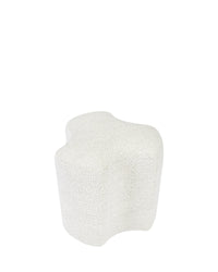 Pouf Takoo - Tweed Blanc Bouclé