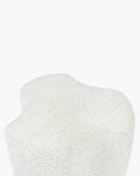 Pouf Takoo - Tweed Blanc Bouclé