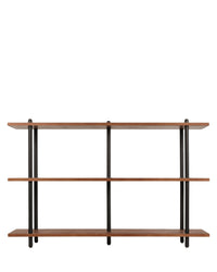 Étagère & bibliothèque Hawking en bois - Bois noyer