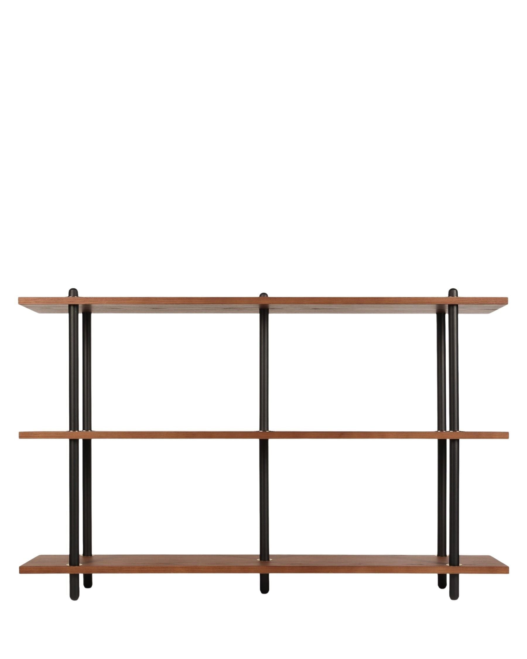 Étagère & bibliothèque Hawking en bois - Bois noyer