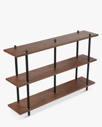 Étagère & bibliothèque Hawking en bois - Bois noyer