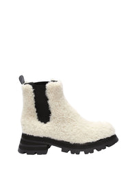 Leather Chelsea boots - White