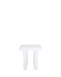 Table d'appoint Ithaque en fibre de verre - Blanc