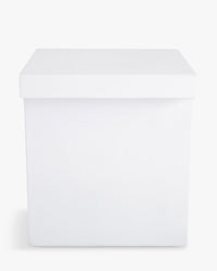 Table d'appoint Ithaque en fibre de verre - Blanc