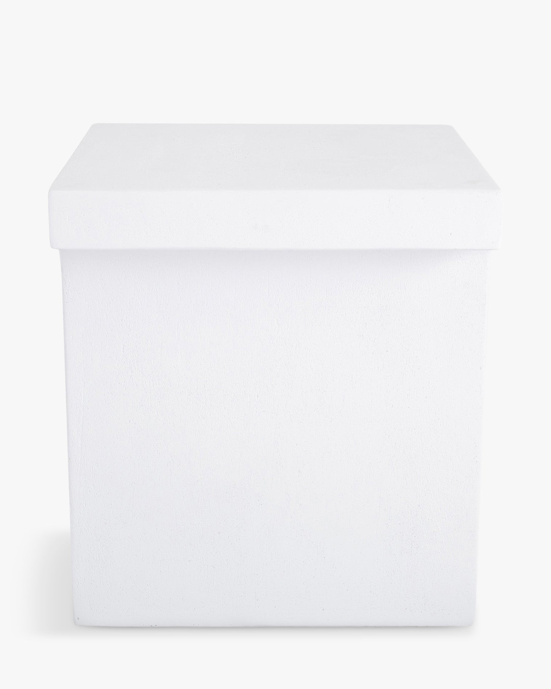 Table d'appoint Ithaque en fibre de verre - Blanc
