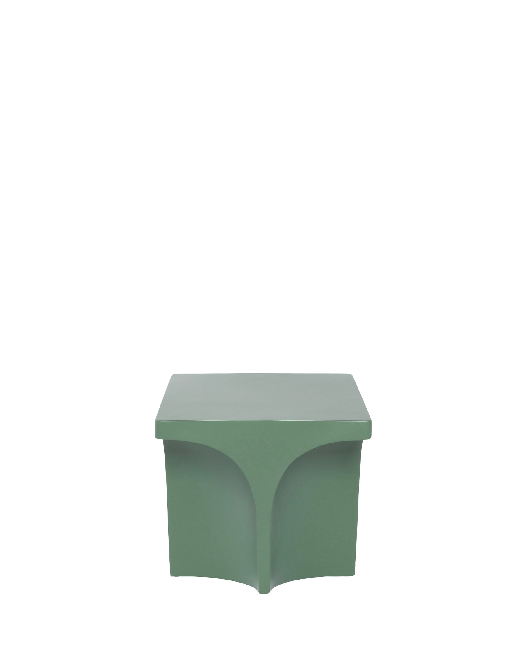 Table d'appoint Hydra en fibre de verre - Vert eucalyptus