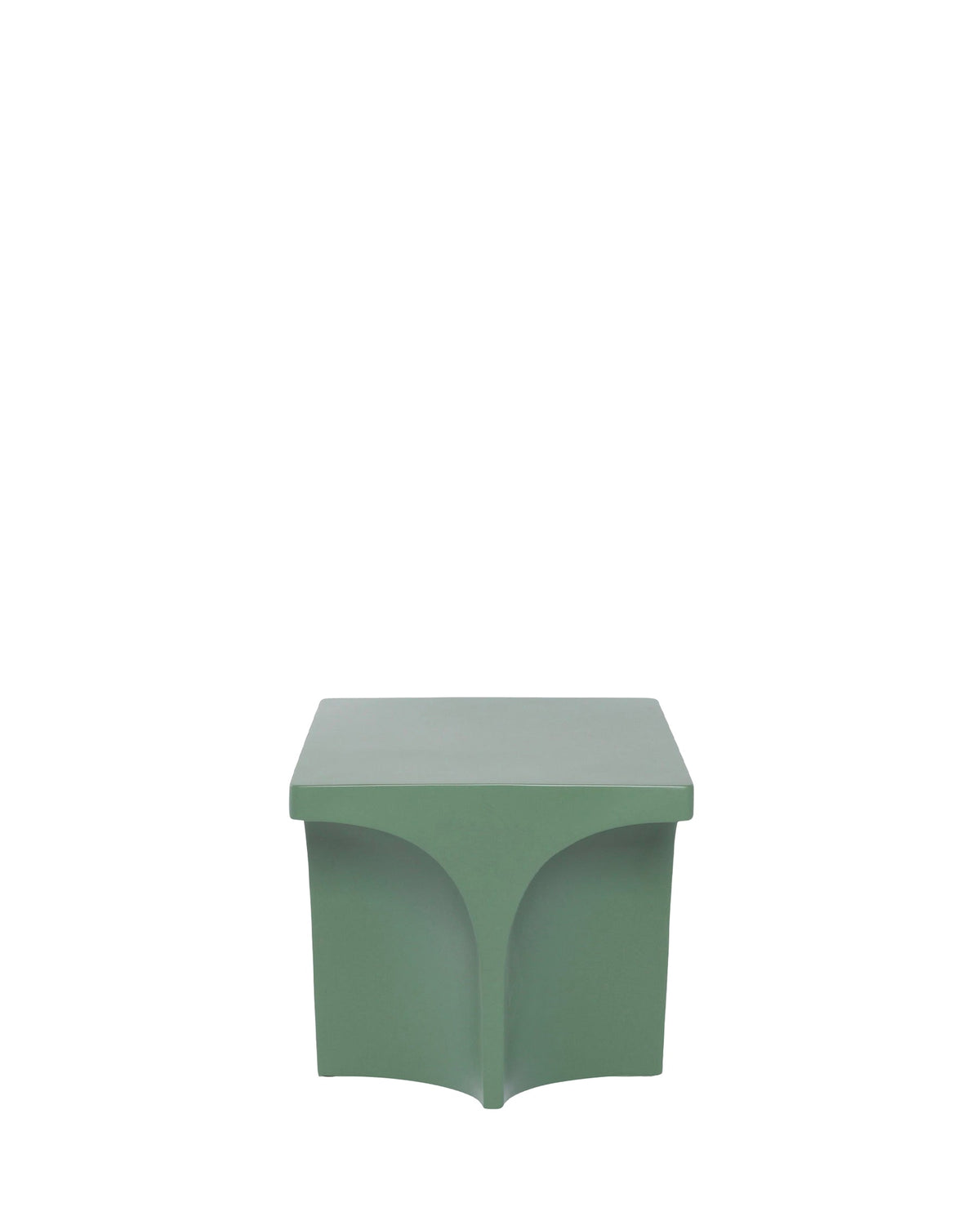 Table d'appoint Hydra en fibre de verre - Vert eucalyptus