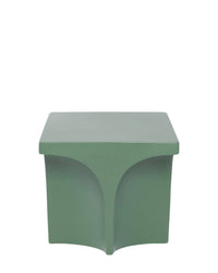 Table d'appoint Hydra en fibre de verre - Vert eucalyptus
