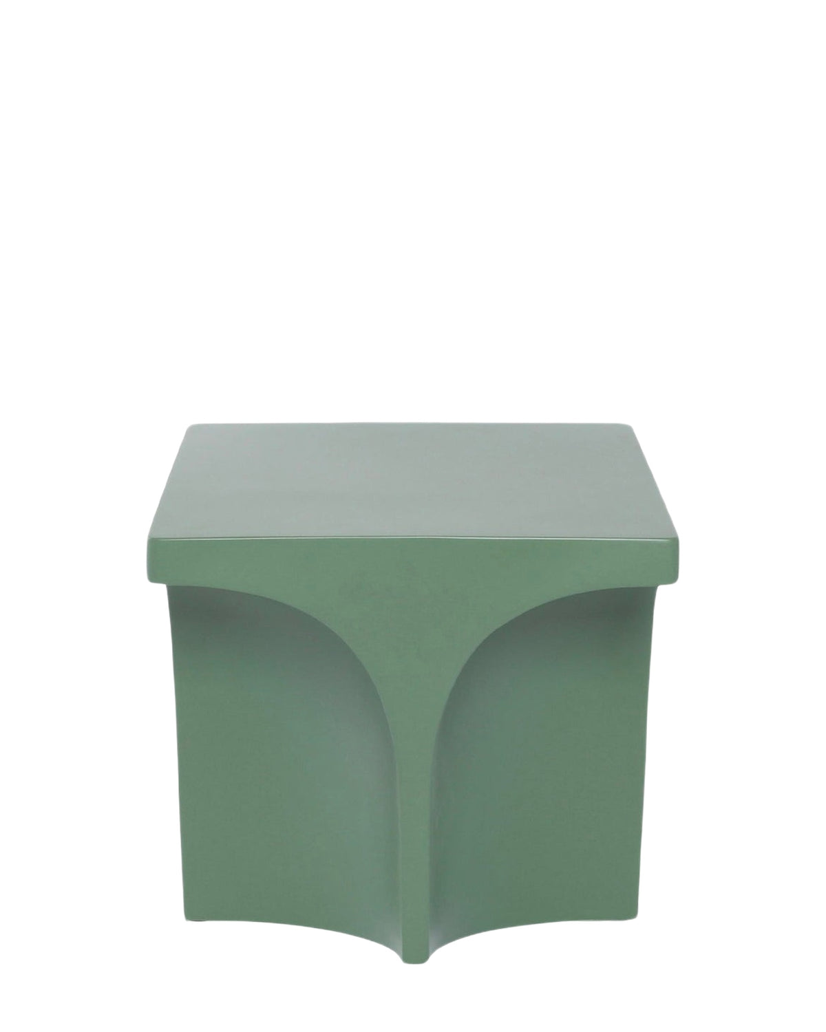 Table d'appoint Hydra en fibre de verre - Vert eucalyptus