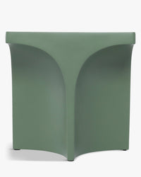 Table d'appoint Hydra en fibre de verre - Vert eucalyptus