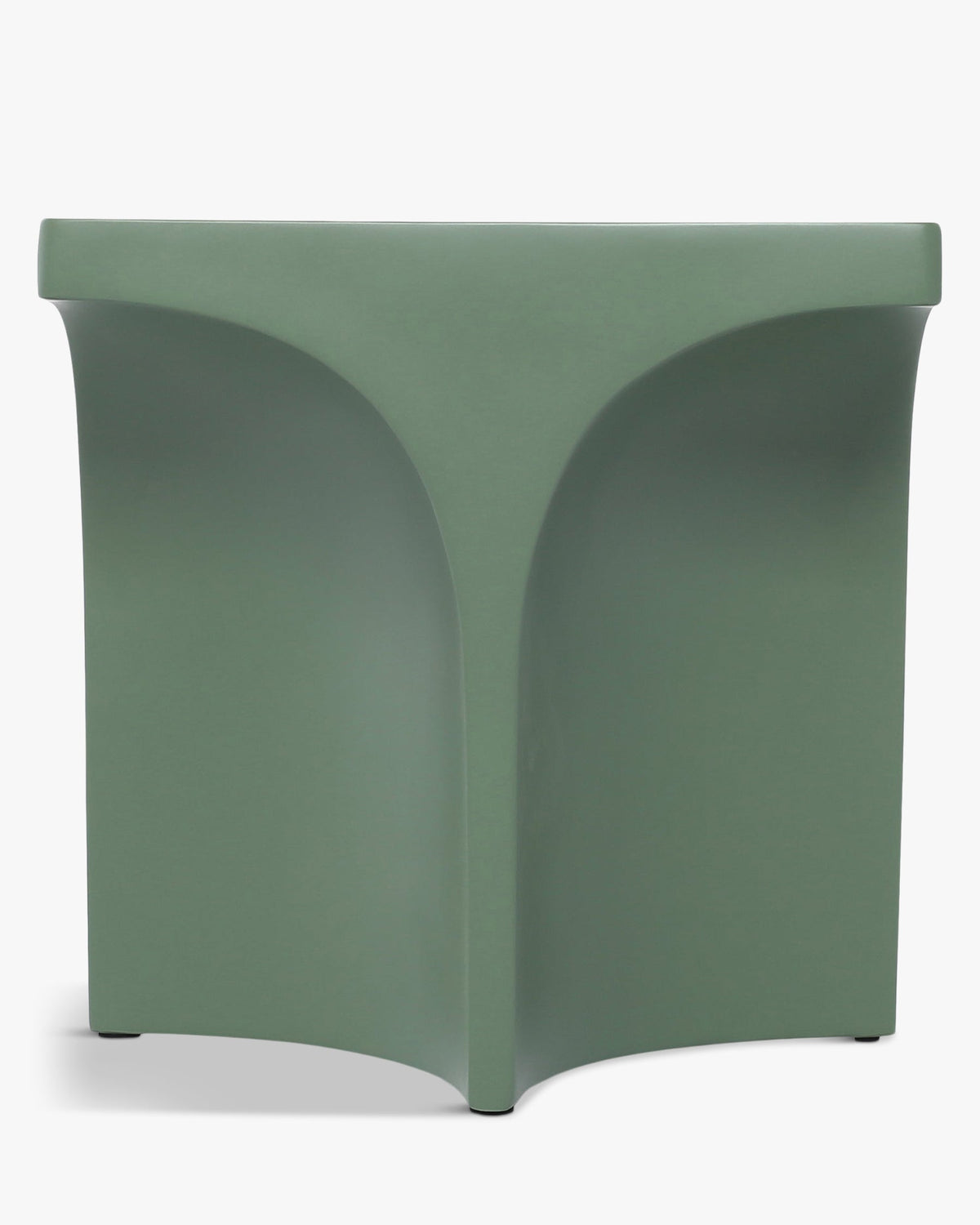 Table d'appoint Hydra en fibre de verre - Vert eucalyptus