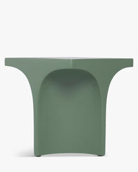 Table d'appoint Hydra en fibre de verre - Vert eucalyptus