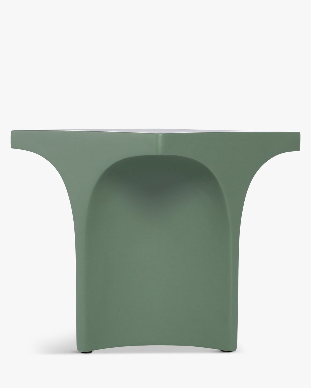 Table d'appoint Hydra en fibre de verre - Vert eucalyptus