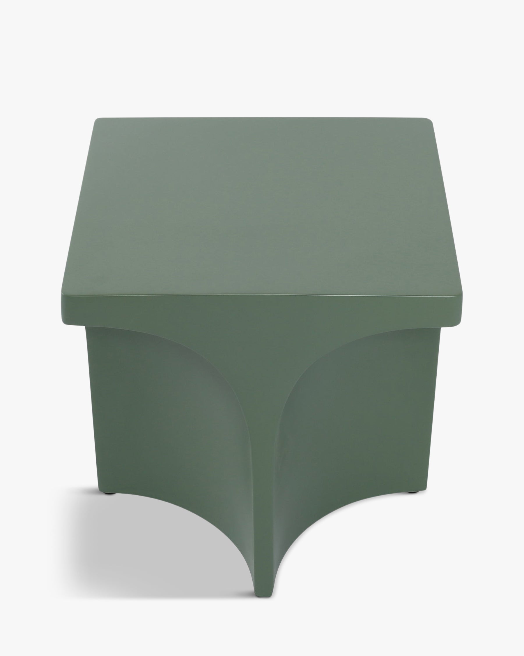 Table d'appoint Hydra en fibre de verre - Vert eucalyptus