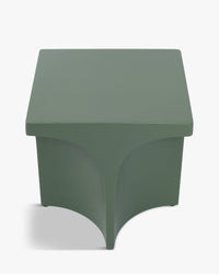 Table d'appoint Hydra en fibre de verre - Vert eucalyptus