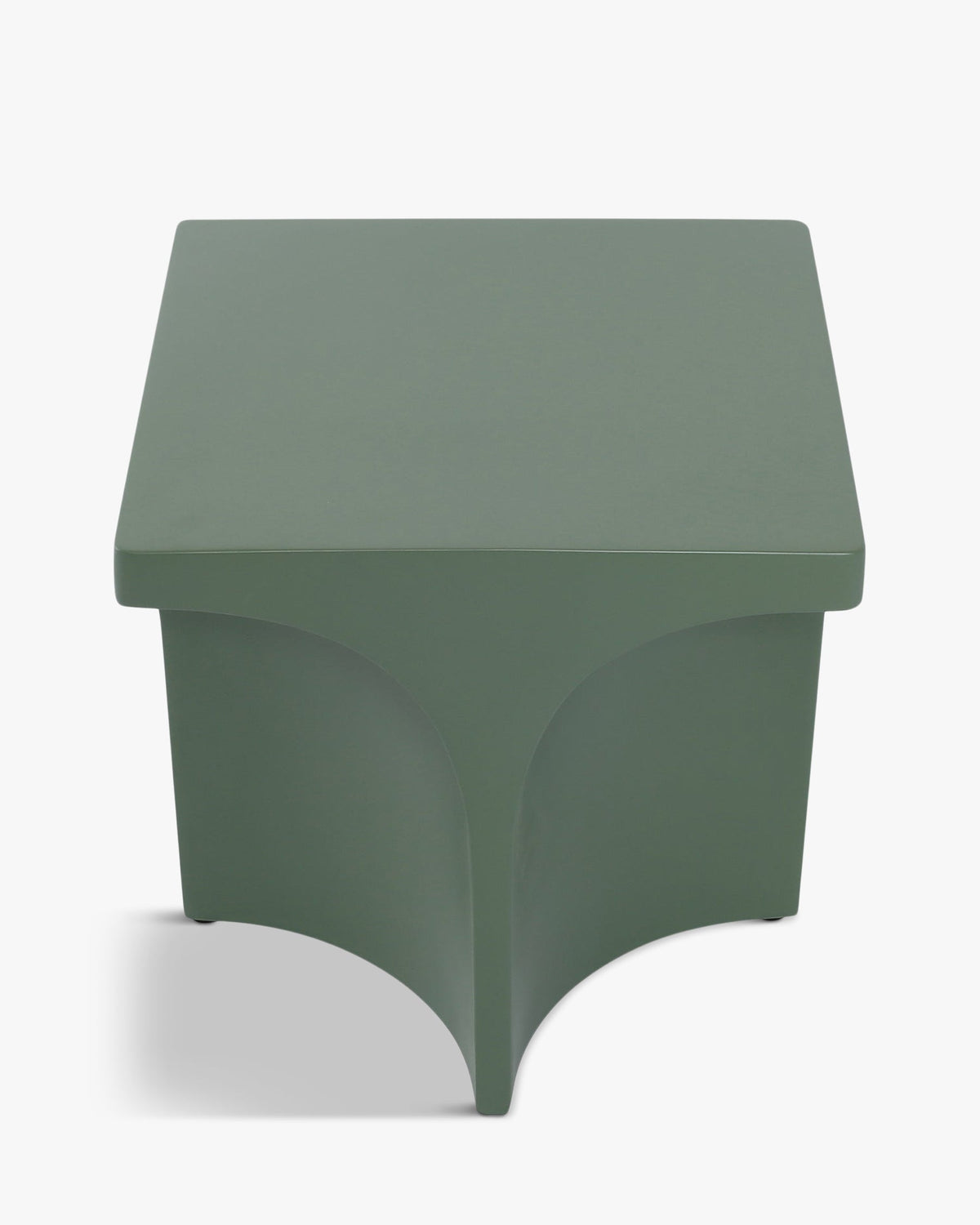 Table d'appoint Hydra en fibre de verre - Vert eucalyptus