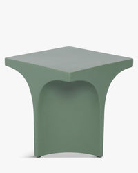 Table d'appoint Hydra en fibre de verre - Vert eucalyptus