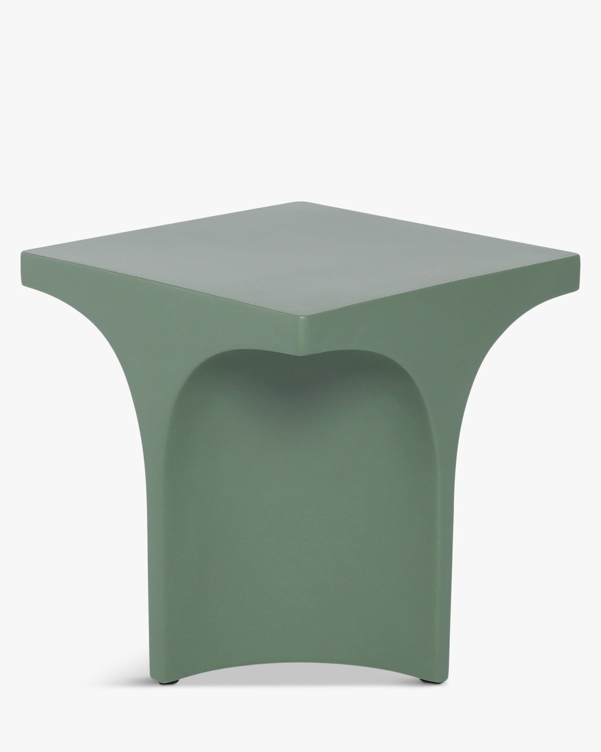 Table d'appoint Hydra en fibre de verre - Vert eucalyptus