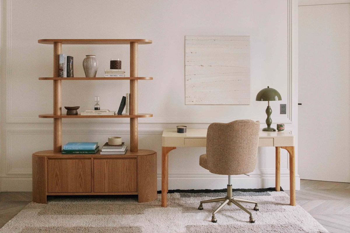 Bureau Teyho en bois - Beige